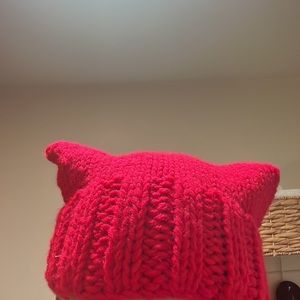Planned Parenthood Cat Knit Hat Beanie Womens Rights Pro Choice Handmade